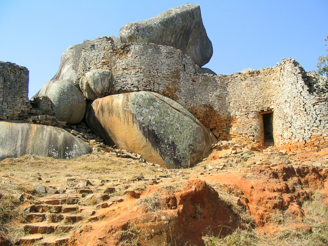 Stone walls, or "masvingo" at Great Zimbabwe